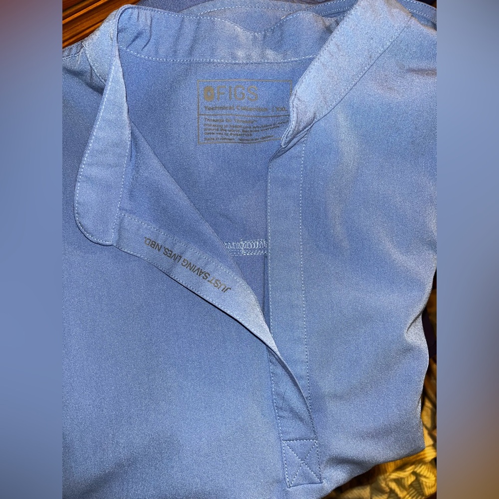 Figs light blue xxl scrub set technical collection